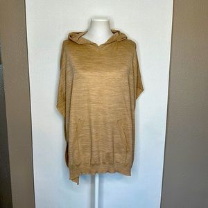 Loft tissue weight tan poncho